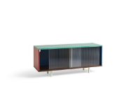 Billede af HAY Colour Floor Cabinet M w. Glass Doors 120x39x51 cm - Multi
