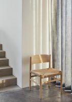 Billede af Mater Nestor Sidechair SH: 44 cm - Black Beech/Natural Paper Cord Seat 