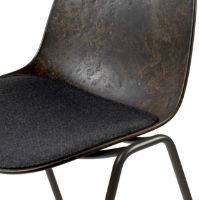 Billede af Mater Eternity Sidechair W Upholstery Seat SH: 46 cm - Re-Wool Grey 198