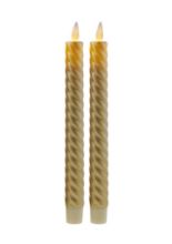 Billede af Sirius Sara Tall Wave 2 stkH: 25 cm Bevægelig flamme - Guld