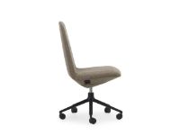 Billede af Normann Copenhagen Off Chair Lav m. Hjul H: 100,8 cm - Black/Hallingdal 270