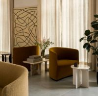 Billede af Audo Copenhagen Androgyne Table Top Ø: 42 cm - Crystal Rose Marble