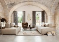 Billede af Ferm Living Catena Open End Right L301 Rich Linen 170x108 cm - Natural 