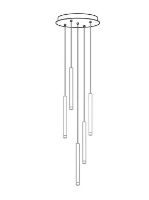 Billede af LOOM Design Valkyrie Canopy 5 Ø: 35,5 cm - Black