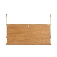 Billede af We Do Wood Loop Desk B: 104 cm - Oak/Brass
