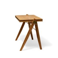 Billede af We Do Wood Field Desk 95x55 cm - Oak/Brass