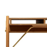 Billede af We Do Wood Field Desk 95x55 cm - Oak/Brass