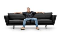 Billede af Mogens Hansen MH GRASP XL Sofa - Preston Sort/Sort