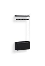 Billede af HAY Pier System 1060 Add-On 80x209 cm - PS Black Steel/Black Anodised Profiles