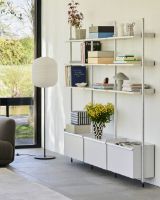 Billede af HAY Pier System 133 3 Columns 242x209 cm - PS White Steel/Clear Anodised Profiles