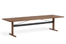 Billede af HAY Passerelle Table 300x95x74 cm - Walnut/Ink Black Crossbar