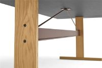 Billede af HAY Passerelle Table 260x95x74 cm - Oak/Burgundy Red Crossbar