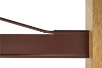 Billede af HAY Passerelle Table 260x95x74 cm - Oak/Burgundy Red Crossbar