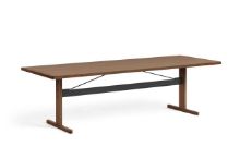 Billede af HAY Passerelle Table 260x95x74 cm - Walnut/Ink Black Crossbar