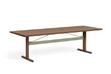 Billede af HAY Passerelle Table 260x95x74 cm - Walnut/Thyme Green Crossbar