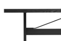 Billede af HAY Passerelle Table 200x90x74 cm - Ink Black Oak/Ink Black Linoleum/Ink Black Crossbar