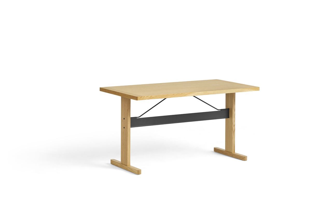 Billede af HAY Passerelle Desk 140x65x74 cm - Oak/Ink Black Crossbar 
