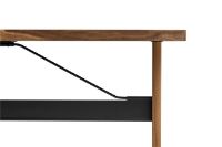 Billede af HAY Passerelle Desk 140x65x74 cm - Walnut/Ink Black Crossbar