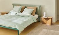 Billede af HAY Tamoto Bed Incl. Support Bar & Leg 180x200 cm - Mint Turquoise/Metaphor 23