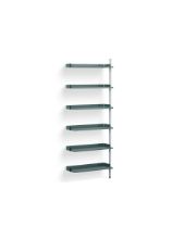 Billede af HAY Pier System 100 Add-On 80x209 cm - PS Blue Steel/Clear Anodised Profiles