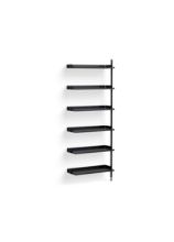 Billede af HAY Pier System 100 Add-On 80x209 cm - PS Black Steel/Black Anodised Profiles