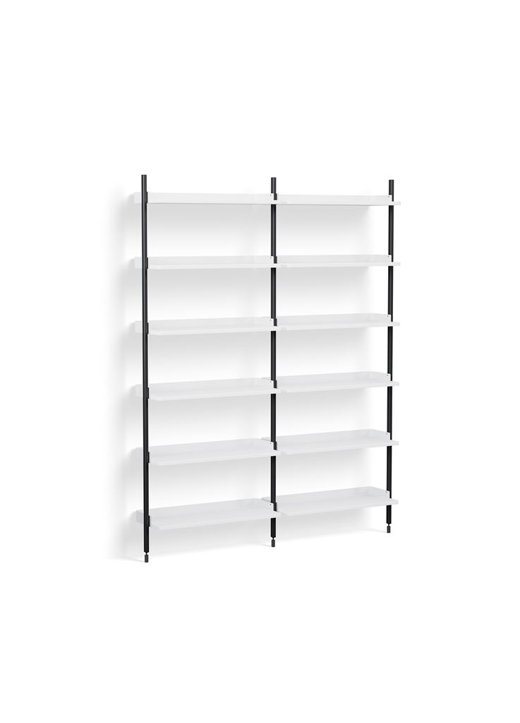 Billede af HAY Pier System 102 2 Columns 162x209 cm - PS White Steel/Black Anodised Profiles