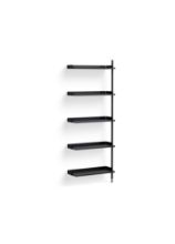 Billede af HAY Pier System 110 Add-On 80x209 cm - PS Black Steel/Black Anodised Profiles