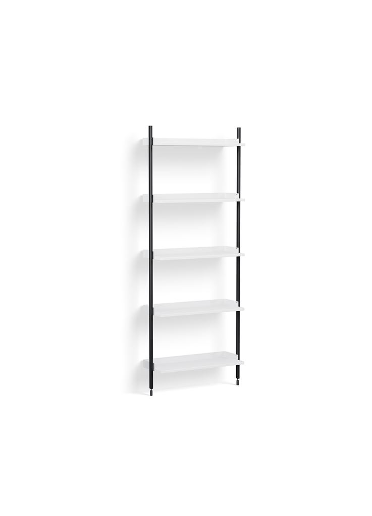 Billede af HAY Pier System 111 1 Column 80x209 cm - PS White Steel/Black Anodised Profiles