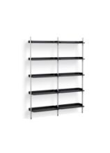 Billede af HAY Pier System 112 2 Columns 162x209 cm - PS Black Steel/Clear Anodised Profiles
