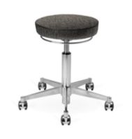 Billede af Vermund VL66 Taburet SH: 44-64 cm - Sort/Grå