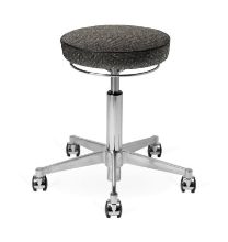 Billede af Vermund VL66 Taburet SH: 44-64 cm - Sort/Grå