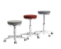 Billede af Vermund VL66 Taburet SH: 44-64 cm - Sort/Grå