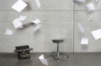 Billede af Vermund VL66 Taburet SH: 44-64 cm - Sort/Grå