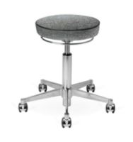 Billede af Vermund VL66 Taburet SH: 44-64 cm - Sort/Hvid