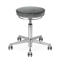 Billede af Vermund VL66 Taburet SH: 44-64 cm - Sort/Hvid