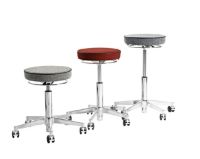 Billede af Vermund VL66 Taburet SH: 44-64 cm - Sort/Hvid