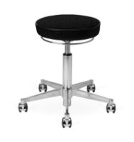 Billede af Vermund VL66 Taburet SH: 44-64 cm - Krom/Koksgrå