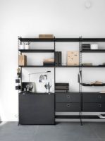 Billede af String Furniture Hylder 3 Stk. 58x30 cm - Black Stained Ash