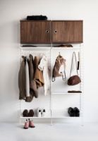 Billede af String Furniture Cabinet With Swing Door 58x42 cm - Walnut