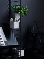 Billede af String Furniture Magazine Shelf Solid B: 78 cm - Black Stained Ash