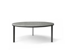 Billede af Vipp 425 Coffee Table Ø: 90 cm - Marble/Sky Grey