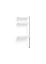Billede af HAY Pier System 10 Add-On 80x209 cm - PS White Steel/Clear Anodised Profiles
