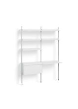 Billede af HAY Pier System 12 2 Columns 162x209 cm - PS White Steel/Clear Anodised Profiles