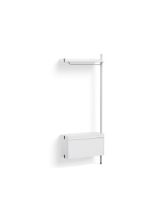 Billede af HAY Pier System 1000 Add-On 80x209 cm - PS White Steel/Clear Anodised Profiles