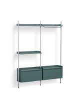Billede af HAY Pier System 1072 2 Columns 162x209 cm - PS Blue Steel/Clear Anodised Profiles
