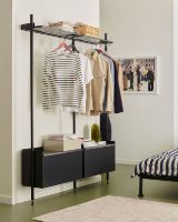 Billede af HAY Pier System 1002 2 Columns 162x209 cm - PS Black Steel/Black Anodised Profiles