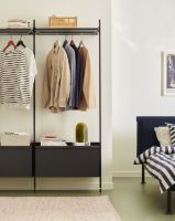 Billede af HAY Pier System 1002 2 Columns 162x209 cm - PS Black Steel/Black Anodised Profiles