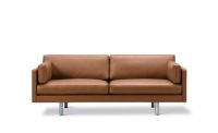 Billede af Erik Jørgensen EJ220 2062 2 Pers. Sofa 100 L: 212 cm - Cognac Omni Læder/Krom