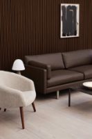 Billede af Erik Jørgensen EJ220 2062 2 Pers. Sofa 100 L: 212 cm - Cognac Omni Læder/Krom