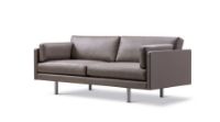 Billede af Erik Jørgensen EJ220 2062 2 Pers. Sofa 100 L: 212 cm - Brun Omni Læder/Krom